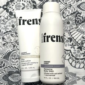 Milk, body lotion, and Ren and body wash by frensh